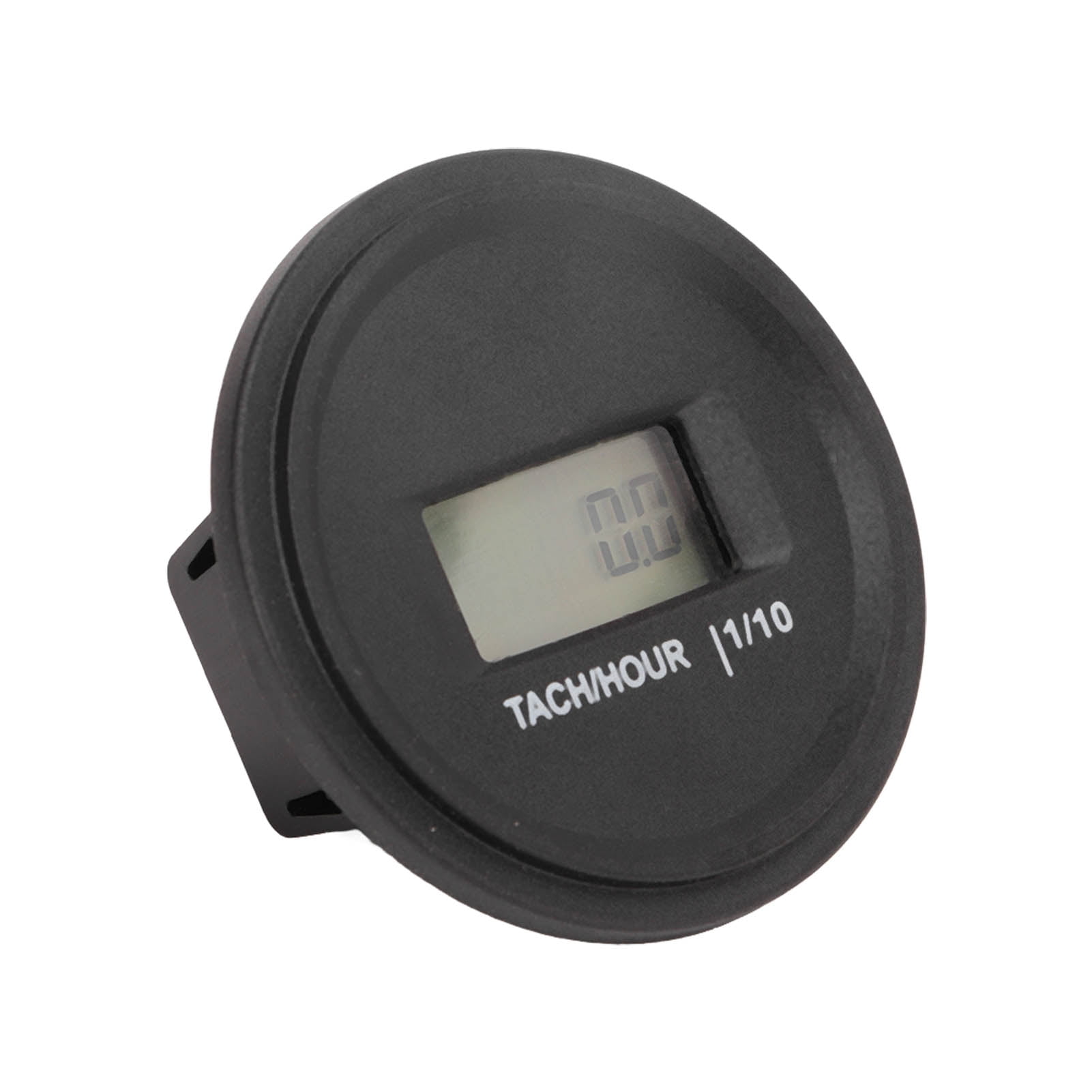 RPM Hour Gauge, Digital Tach Hour Meter Round LCD Display Safe Easy To Read IP68 Waterproof