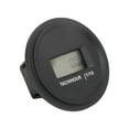 Tach Hour Meter LCD Display Round High Accuracy RPM Hour Gauge for