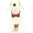 thumbnail image 1 of Collier Chat Chien Réglable Noël Flocon de Neige Rouge Vert Noeud Cou Sangle, 1 of 7