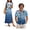 Blue Palm Tree, variant on His and Hers Matching Outfits Mens Floral Button Down Shirt Womens Hawaiian Dresses Round Neck Split Long Maxi Dress Button Up Shirt Matching Tropical Outfits for Couples Woman XL