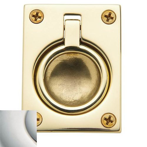 Baldwin 0394031 1.875 x 2.5 in. Flush Ring Pull&#44; Non-Lacquered Brass - image 2 of 7