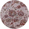 thumbnail image 1 of Ahgly Company Machine Washable Indoor Round Industrial Modern Silver Pink Area Rugs, 5' Round, 1 of 7