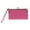 Fushia, variant on CTM Fashion Kiss Lock Wristlet Vegan Leather Wallet (Women)