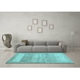 thumbnail image 3 of Ahgly Company Indoor Rectangle Abstract Light Blue Contemporary Area Rugs, 2' x 3', 3 of 4
