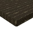 thumbnail image 2 of Ambesonne Brown Fitted Sheet, Hope Love Fun Happy Words, King Size, Dark Brown and Cream, 2 of 3