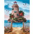 thumbnail image 1 of Dibujo Seaside Lighthouse Pintura al óleo por números Kit Frameless Picture Wall Decor FLhrweasw Nuevo, 1 of 9