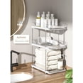 thumbnail image 4 of Organizador Debajo del Fregadero de Cocina, Organizador de Baño Multiusos de 2 Niveles, Organizador y Estante de Almacenamiento Extraíble con 8 Divisores, 4 of 6