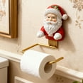 thumbnail image 1 of Christmas Snowman Santa Shaped Paper Towel Holders Home Toilet Decorations Crafts Can Be Used To Hang Keychains And So On, 1 of 9