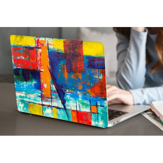 KSK KAISHEK Hard Shell for MacBook Pro 16 inchs( Touch ID, 2020 2019) + Black Keyboard Cover Model A2141, Type C Painting A 0562