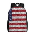 thumbnail image 1 of Balery America Flag Glitter Mochila - Mochila Estilosa y Duradera para Laptop de 15 Pulgadas con Tela Oxford Impermeable, 1 of 8