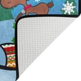 thumbnail image 3 of GZHJMY Christmas Santa Claus Reindeer Doormat Non Slip Floor Mat Indoor Outdoor Entrance Kitchen Bath Garden Carpet, 23.6"x15.7", 3 of 6