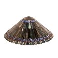 thumbnail image 2 of Pantalla de lámpara Meyda Tiffany con forma de pavo real con joyas de 17 pulgadas de ancho, 2 of 4