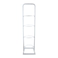 thumbnail image 1 of jinwen Indoor Basketball Rack Home Living Room Vertical Ball Storage for Volleyball White 4 Tier, 1 of 9