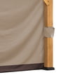 thumbnail image 4 of Sunjoy Universal Replacement Privacy Curtain,Waterproof Privacy Curtains 4-Panel Screen Walls for 12 x 16 ft Gazebo, Patio & Backyard Protection, 4 of 5