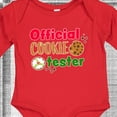 thumbnail image 4 of Inktastic Official Cookie Tester Christmas Cookies Boys or Girls Long Sleeve Baby Bodysuit, 4 of 5