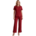 thumbnail image 1 of Conjunto 2 Piezas Casual Chic para Mujer, Blusa de Manga Corta y Pantalón Cómodo, Estilo Elegante y Sofisticado para Mujer, 1 of 5