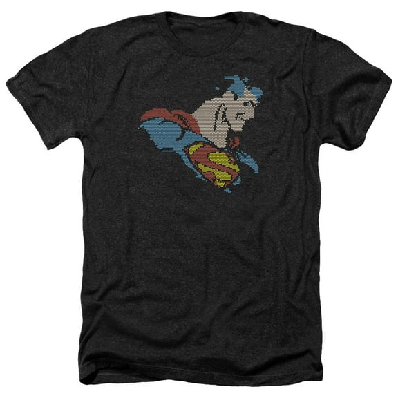 Dc - Lite Brite Superman - Heather Short Sleeve Shirt - XX-Large