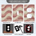 thumbnail image 3 of Yayeee Duplex Wall Plate 1-Gang 4.5"x2.7" Home Receptacle Light Switch Decorative Outlet Cover, Soft Pink Pattern, 3 of 7