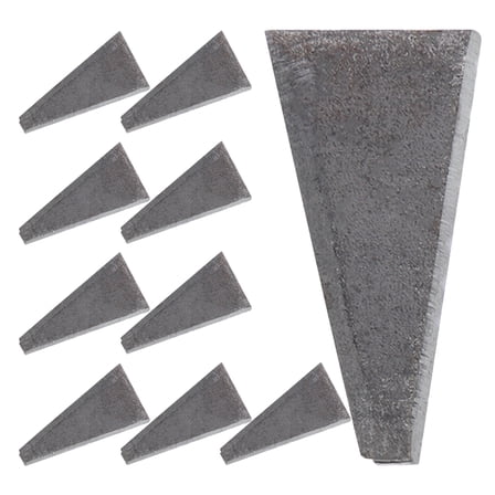 OUNONA 20pcs Triangle Wedge High Carbon Steel Axe Installation Accessories Fixing Metal Wedge for Outdoor Supplies