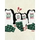 thumbnail image 2 of Conjuntos De Pijamas A Juego Con Pantalones A Cuadros Y Top Con Contraste De Letras Navideñas (resistente Al Fuego), 2 of 4