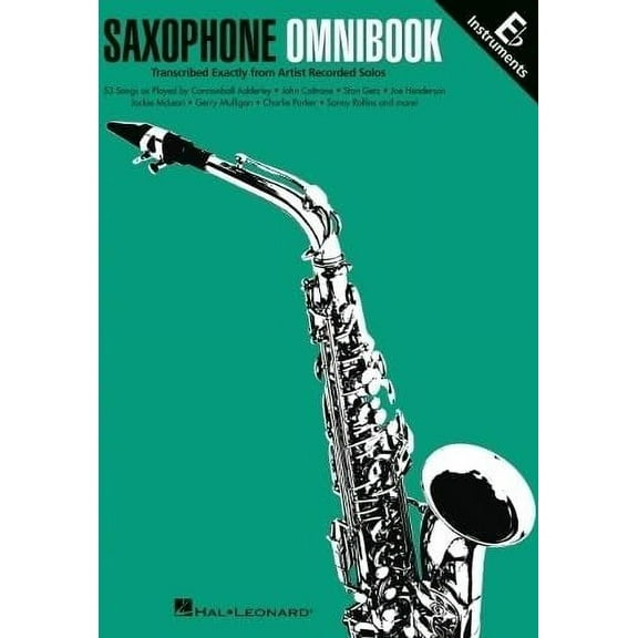 Saxophone Omnibook for E-Flat Instruments: 53 Songs Transcribed Exactly from Artist Recorded Solos (Paperback)