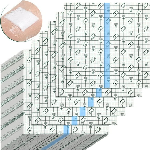 MesaSe 20 Pack Transparent Wounds Dressing Bandage Shields Waterproof Stretch Adhesive Bandage Waterproof Shower Cover for for Picc Line Chest Peritoneal Chemo Port