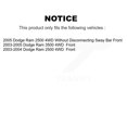 thumbnail image 2 of Transit Auto Front Hub Bearing Assembly and Link Kit for Car Dodge Ram 2500 3500 4WD - Left Right Side (Driver Passenger) K7T-100676, 2 of 11