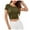 Green, variant on Beach Vacation Clothes for Women Crop Bras Women Girl Customize Tops Copper Stripe Top And Shirts for Cowl Neck Top Chicken Tops plus Size Compression Crop Corsets Su Blue L