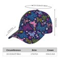 thumbnail image 2 of Balery Colorful Butterflies Gorra de béisbol de tamaño ajustable para correr, entrenar y actividades al aire libre. Gorra de papá para todas las estaciones., 2 of 6