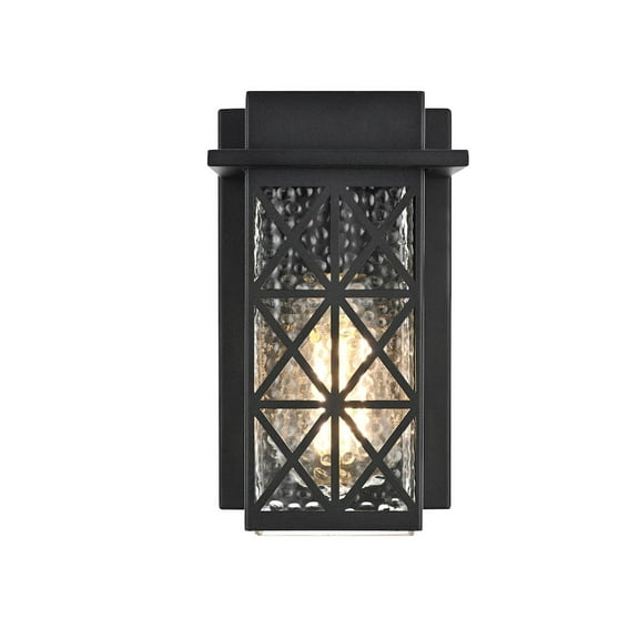 Elegant Lighting Wildey 7 inch Outdoor Pendant in Black