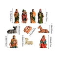 thumbnail image 4 of Cheapark 10-Piece Christmas Nativity Ornaments Set - Detailed Resin Manger Religious Figures for Christmas Tree, Mantel & Handmade Holiday Craft Decor, 4 of 6