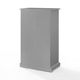 thumbnail image 6 of Freestanding Accent Cabinet - Wood Storage Organizer with Adjustable Shelves - Gray Home Decor, 6 of 6