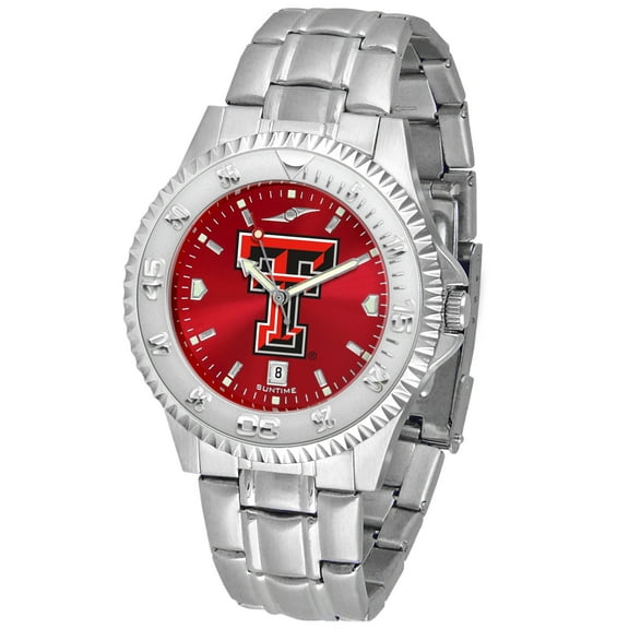 Red Texas Tech Red Raiders Competitor Steel AnoChrome Watch