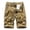Khaki, variant on WREESH Men's Casual Shorts Cargo Shorts Cargo Shorts Running Shorts Multiple Utility Pockets Elastic Waist Cotton Hiking Shorts Gray