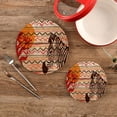thumbnail image 3 of SKYSONIC Zebra Sun Summer Pot Holders Trivets, 2 Pcs Heat Resistant Trivets,African Ethnic Zigzag Cotton Thread Weave Mats for Hot Pads Pans Pot Bowl Teapot for Kitchen Decor, 3 of 7