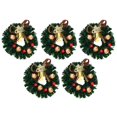 thumbnail image 4 of Accesorios para casas de muñecas en miniatura, 5 piezas, decoración navideña para casas de muñecas, mini guirnalda navideña elaborada con cuidado, 4 of 14