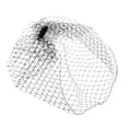 thumbnail image 3 of Tocados Perfecl de Jaula de Pájaros Negro para Boda, 3 of 4