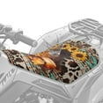thumbnail image 2 of Renewold ATV Seat Cover Waterproof Anti-Slip All Terrain Vehicle Seat Cover 25.2x10 Inch, Elastic Edge Fits Polaris Scrambler 850, Can-Am Outlander, American Tribal Highland Cow Cowboy Sunflower, 2 of 7