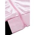 thumbnail image 2 of 50s Ladys - chamarra de satén rosa para Halloween, disfraz de cosplay, chamarra rosa con bufanda para el cuello, 2 of 5
