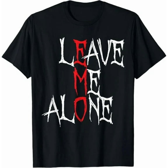 Leave Me Alone Emo Music Lover Aesthetic Goth Unisex T-Shirt up to size 5XL