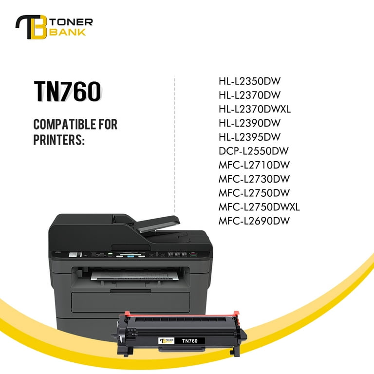 Brother TN760 TN-760 MICR Toner Cartridge for Check Printing MFC-L2710