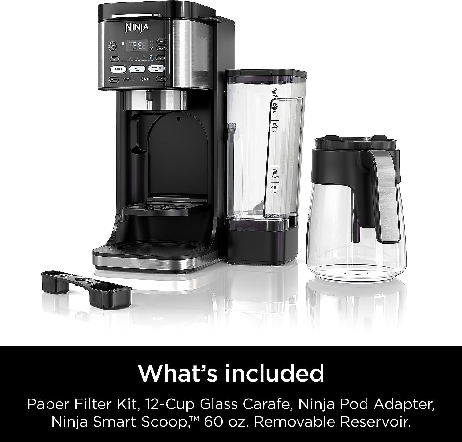 NEW Ninja CFP201 DualBrew 12-cup & Single-Serve Coffee Maker + K-Cups