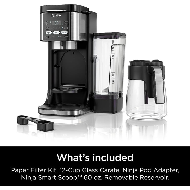Ninja CFP201 DualBrew System 12-Cup Coffee Maker, Single-Serve for