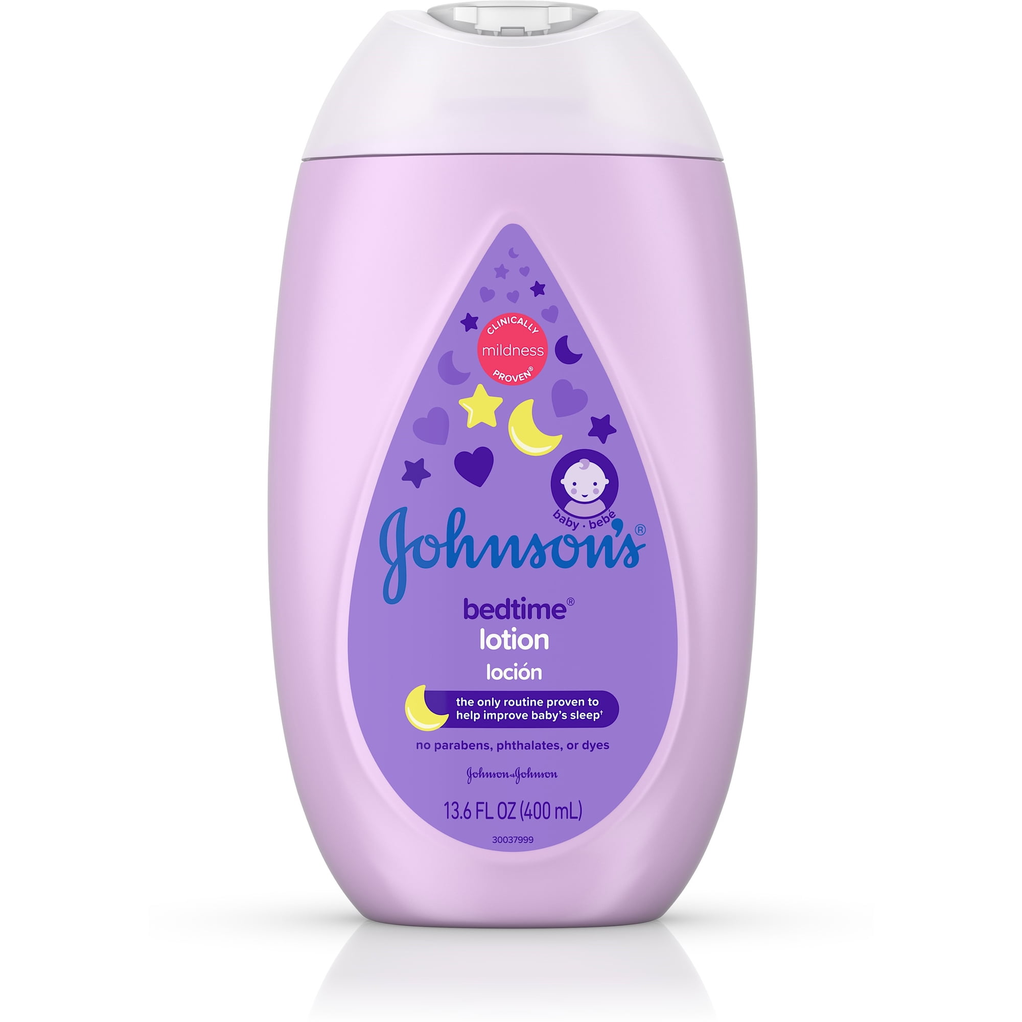 Johnson's Moisturizing Bedtime Baby Lotion, Paraben-Free, 13.6 Fl. Oz, 6-Pack