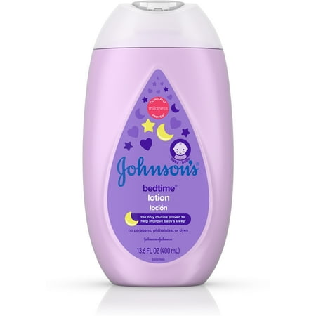Johnson's Bedtime Baby Lotion with NaturalCalm Essences, Hypoallergenic & Paraben Free 13.6 oz (Pack of 3)