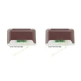 thumbnail image 1 of facefd 1/2/3/5 LED Solar Lamp Path Stair Outdoor Waterproof Wall Light Garden Landscape Brown Shell White LED 2PCS, 1 of 6