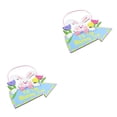 thumbnail image 2 of Matsuzay 1 Juego de decoraciones de Pascua, suministros para festivales, letrero de contrachapada para exteriores, perchas decorativas para puerta JM00288 2piezas Matsuzay CBP220958, 2 of 6