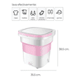 thumbnail image 2 of Lavadora Plegable Portatil PRODOTTY 2.1Kg de Ropa 11Lt Rosa, 2 of 7