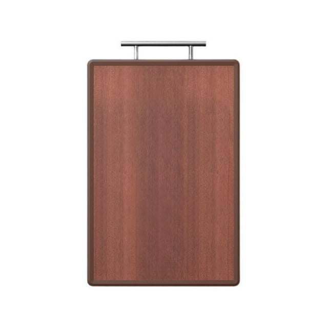 Wdhugt Stainless Steel Double Sided Cutting Board Solid Wood Back Vegetable Chopping Board Non Stick Easy Clean Kitchen Tool For Home Use
