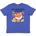 thumbnail image 3 of Inktastic My Grandma Loves Me- little fox Youth T-Shirt, 3 of 5